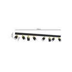 Lampa sufitowa JOKER BLACK/GOLD 8xGU10