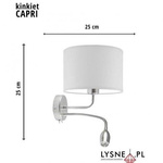 LED kinkiet CAPRI do pokoju dla chłopca i dziewczynki