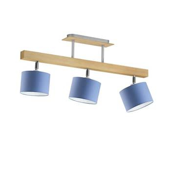 Lampa sufitowa do pokoju dziecięcego niebieskie abażury Zaczarowany Cylinderek