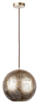 Lampa sufitowa wisząca Candellux Sfinks 31-43276  kula   E27 ażurowy jasno brązowy
