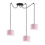  Lampa sufitowa do pokoju dziewczynki różowa Tęczowy Cylinderek