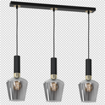 Nowoczesna lampa wisząca listwa ROMA BLACK MLP6485