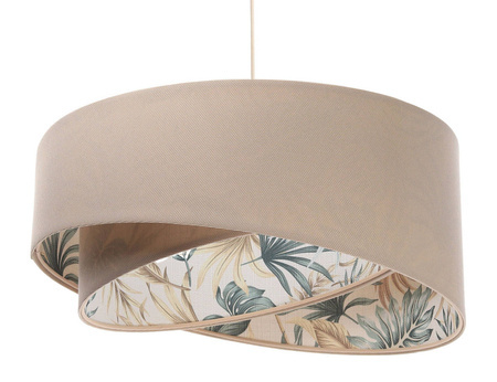 Lampa w stylu Boho asymetryczna Miskant Palm beżowa