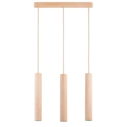 Lampa wisząca ALFA ANAID DREWNIANA 3xGU10 LED 52cm | 62281
