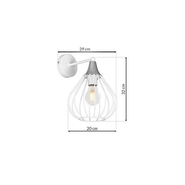 Kinkiet KANE WHITE 1xE27 MLP4798
