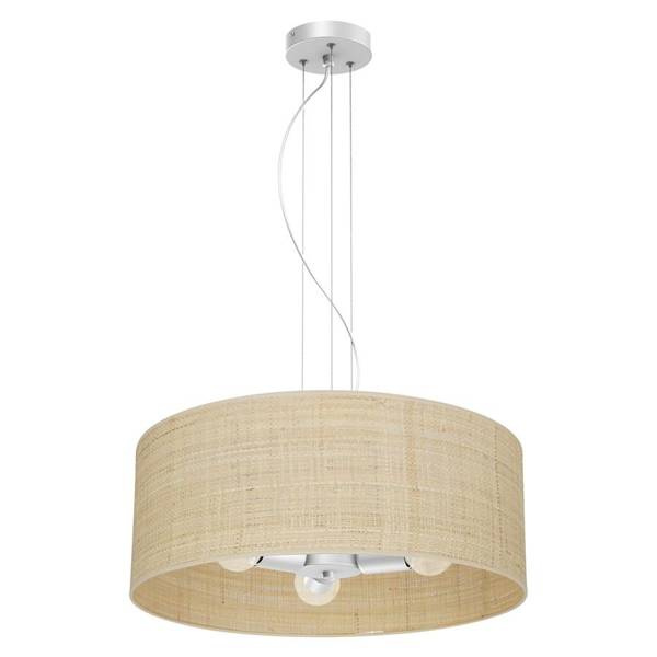 Lampa wisząca MARSHALL, MLP7490, biały/rattan, 3x60W E27 