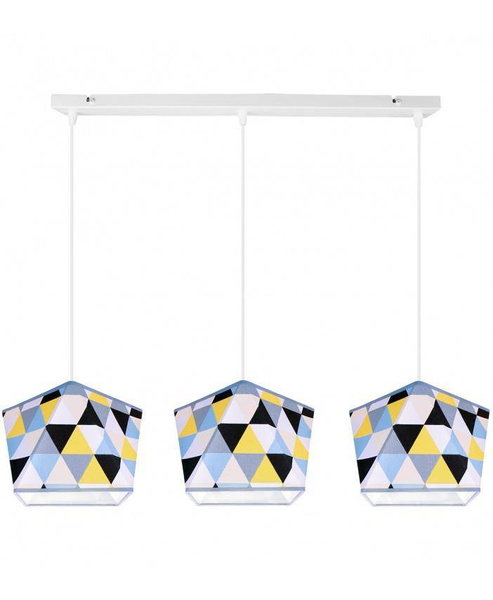 Lampa wisząca do pokoju dziecka potrójna Diament