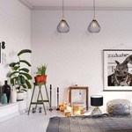 Lampa wisząca KANE BLACK 1xE27 MLP4794