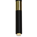 Lampa wisząca MONZA BLACK / GOLD 1xG9 8W MLP6333