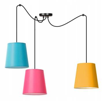 Lampa wisząca do pokoju dziecka typu pająk Stożek Spyder 3