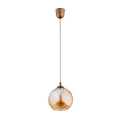 Lampa wisząca ALFA FLESZ 200 ZŁOTA 1xE27 20cm | 60999