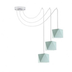 Lampa wisząca do pokoju dziecięcego miętowa Świetlisty Diamencik