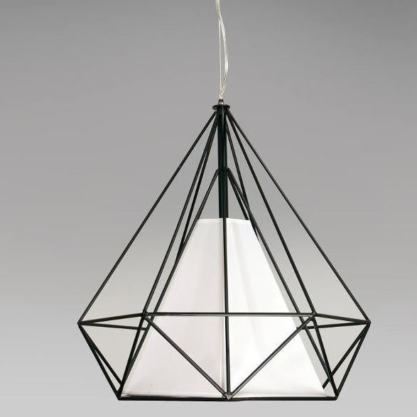 Lampa wisząca z drutu TRIANGOLO  śr.45cm