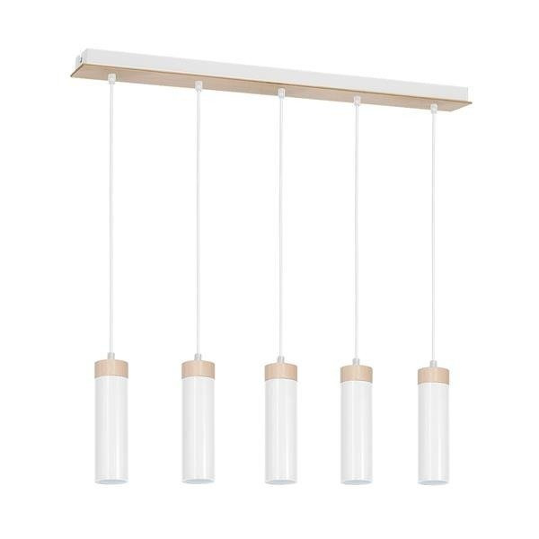 Szeroka lampa nad stół PEDRO White 5xGU10