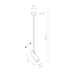 Lampa sufitowa EYE SUPER WHITE B 77cm