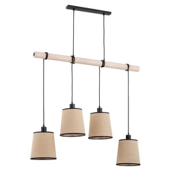 Lampa wisząca ALFA REJA DREWNIANA 4xE27 95cm | 63160