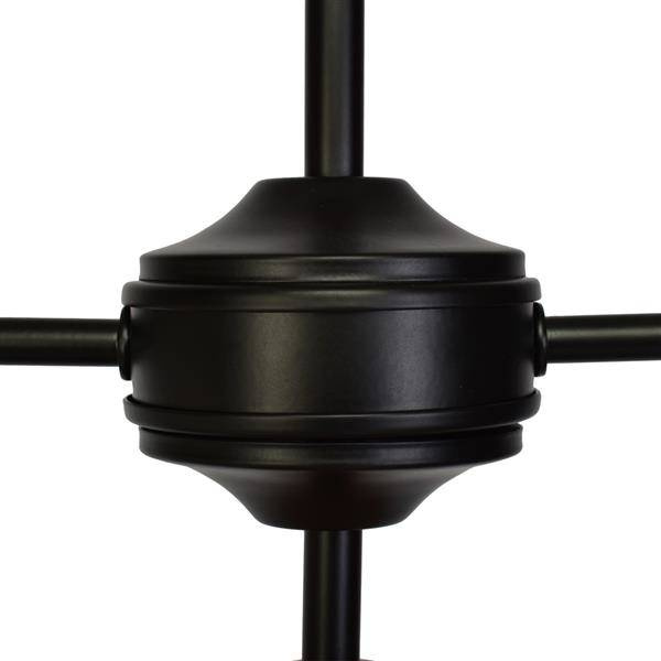 Lampa sufitowa SALMA BLACK / WOOD 3xE27 60W
