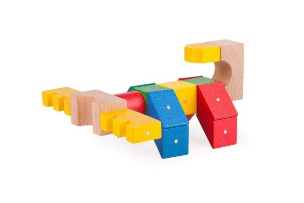  Drewniane klocki magnetyczne do przedszkola Kooglo K30300C GIGA COLOR