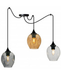 Lampa wisząca ze szklanymi kloszami nowoczesna typ Pająk 3xE27 Led 