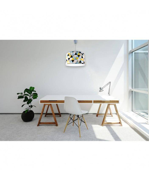 Lampa do pokoju dziecięcego z kolorowym z abażurem   