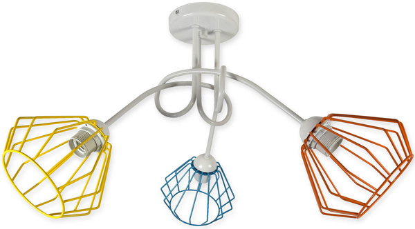 Nowoczesna lampa sufitowa do pokoju dziecka Edison Druciak 3
