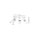 Nowoczesna lampa sufitowa VIDAR WHITE/CHROME 3xGU10 MLP6282