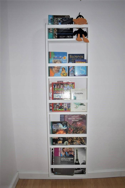 Regał do pokoju dziecka drewniany półka modułowa biała   