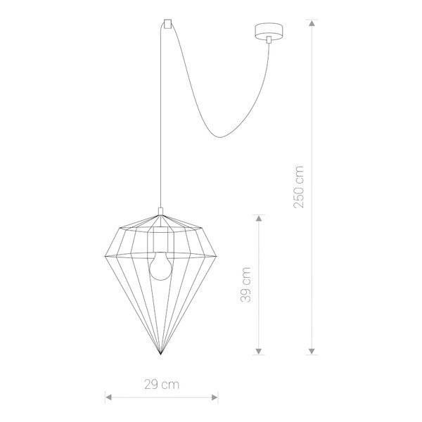 Lampa wisząca WOOD DIAMOND 