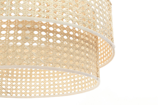 Lampa w stylu Boho Rotang z naturalnego ratanu- średnica 40 cm 