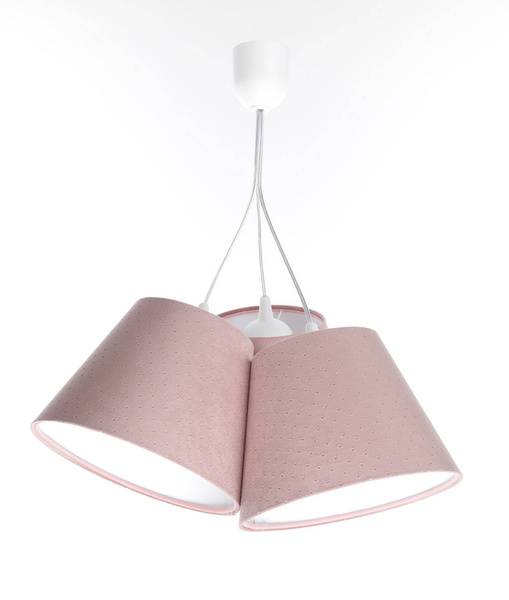 Lampa wisząca do pokoju dziewczynki różowa stożki Jasmine 
