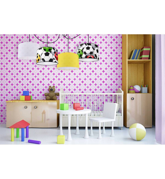 Lampa do pokoju dziecięcego z motywem piłki nożnej typ pająk Mix 5xE27 led