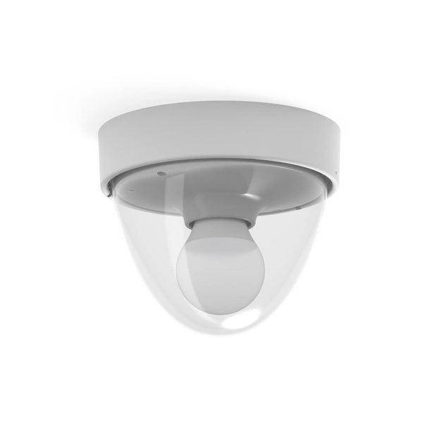 Lampa sufitowa i ścienna NOOK SENSOR na e27 10W IP44 wys. 15cm | biały