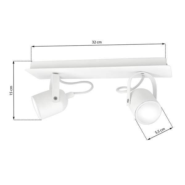 Nowoczesna lampa sufitowa PICO WHITE 2xGU10 MLP990