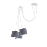 Lampa wisząca do pokoju dziecięcego miętowa Świetlisty Diamencik