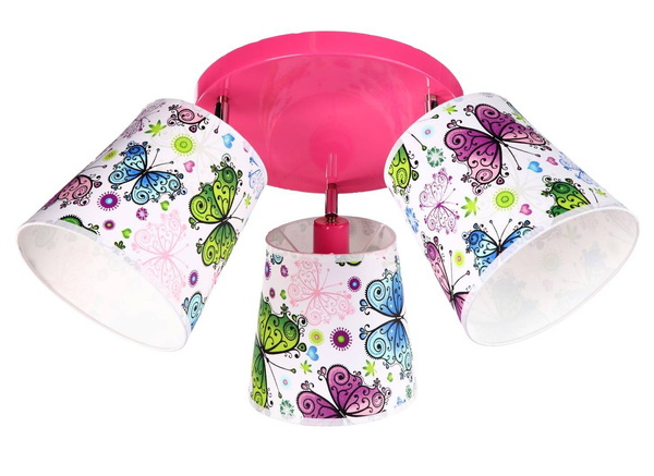 Lampa dla dziewczynki  w serca Kolorowe Stożki 3