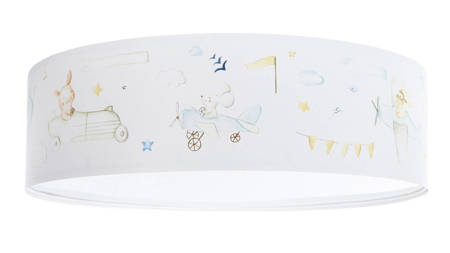 Plafon dziecięcy Leśni Przyjaciele w Pojazdach średnica 40 cm