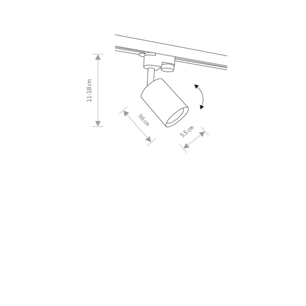 Lampa sufitowa PROFILE EYE SPOT BLACK