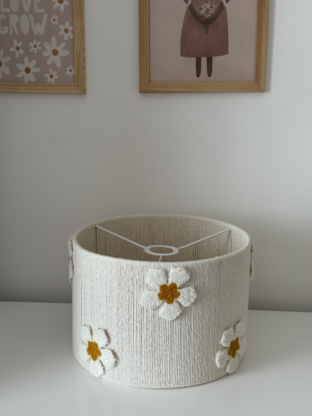 Lampa wisząca do pokoju dziewczynki w stylu Boho Kwiatki 30 cm
