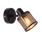Kinkiet CANABERA 1xE14 kawowe złoto/bursztynowy 91-81377