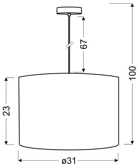 LAMPA SUFITOWA WISZĄCA CANDELLUX SUSAN 31-29843   E27 BIAŁY