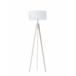 Lampa podłogowa do pokoju dziecka Magiczny Cylinder drewniana niebieski abażur 1XE27