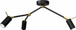 Lampa sufitowa IRIS Black/Gold 3x mini GU10