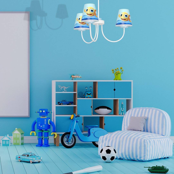 Lampa do pokoju dziecięco  RYBKA MiniMini 3xE14