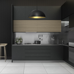 Lampa wisząca BETA, MLP7973, 45 cm, czarny/złoty, 1x60W E27