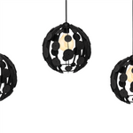 Lampa wisząca GAIA BLACK / WOOD 3xE27 60W MLP6327