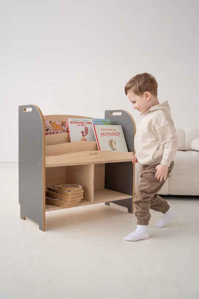 Regał do pokoju dziecięcego drewniany montessori SMART