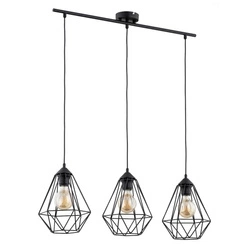 Lampa wisząca ALFA KOSMOS CZARNA 3xE27 80cm | 62240