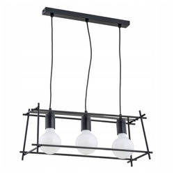 Minimalistyczna lampa NETI MORO 3x E27 wys. 90cm | czarny