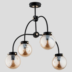 Lampa sufitowa nowoczesna KODO IV czarny śr. 56cm