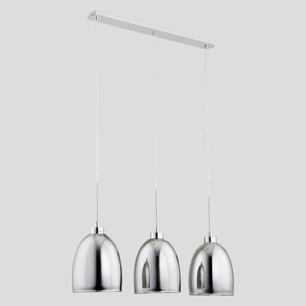 Lampa wisząca RONDA chrom/grafit szer. 70cm